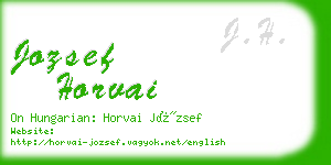 jozsef horvai business card